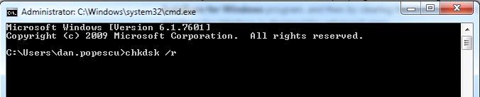 Command Prompt /r
