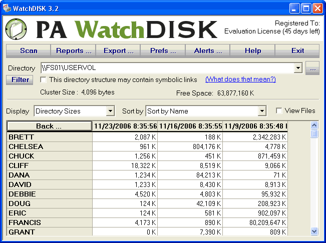 WatchDISK Disk Space Tracker 3.2.28 full