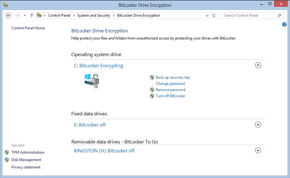 bitlocker windows 7 gpedit msc