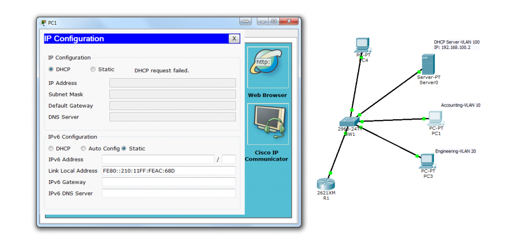 DHCP Request Failed