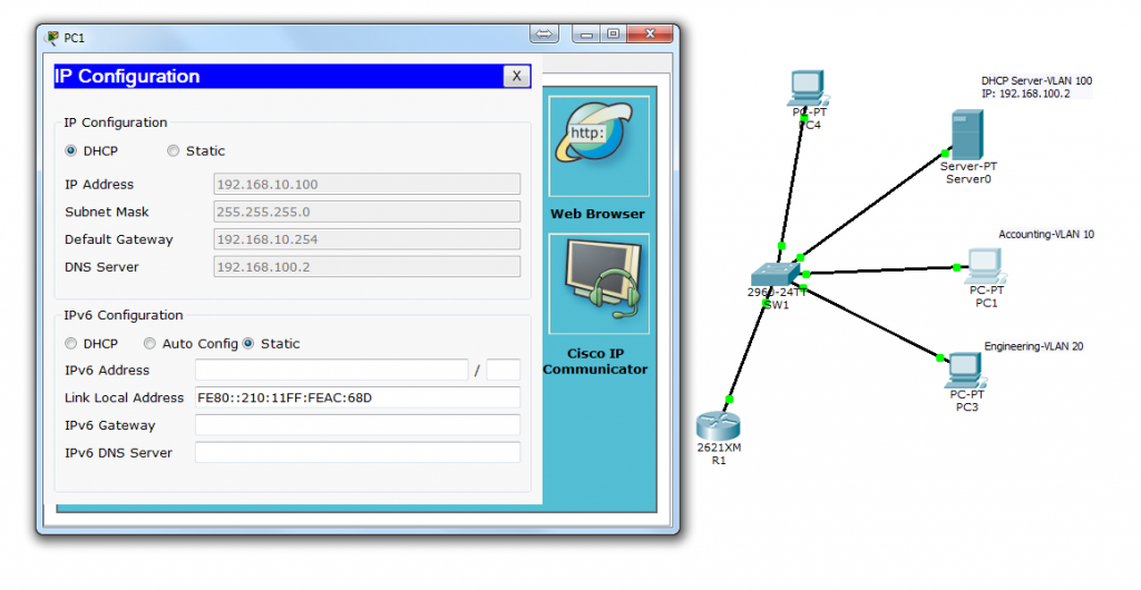 IP Configuration Result