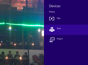 Windows 8 Devices Menu