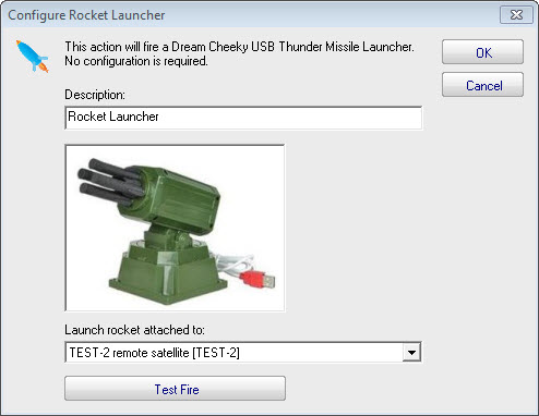 USB Rocket Launcher as an Alert