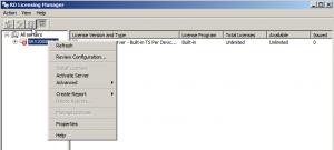 RD Licensing Manager Activate Server