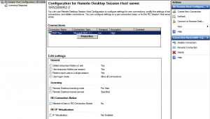 RD Session Host Server Configuration