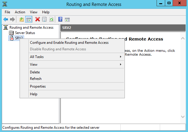 Configure and Enable Routing and Remote Access