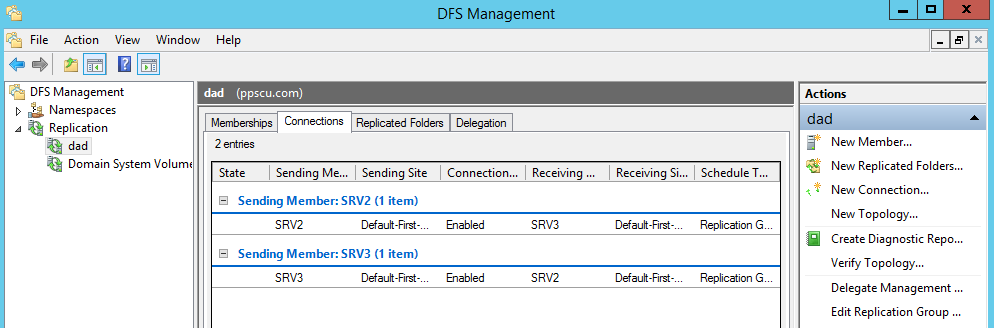 DFS Management Infrastructure