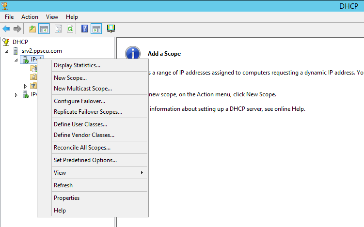 IPv4 New Scope