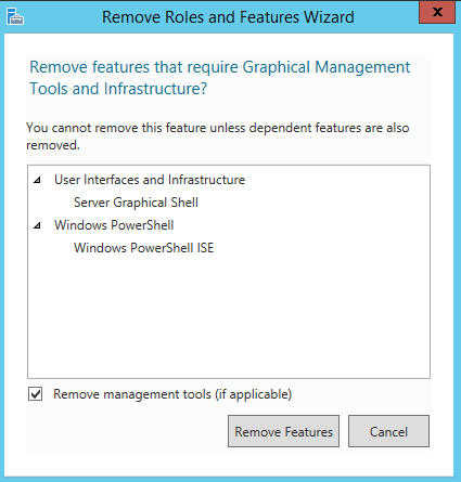 Remove Roles Features Server Manager