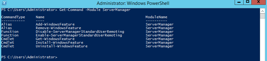 Powershell Server Manager Module