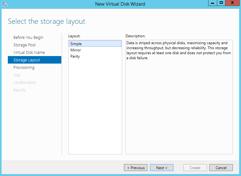 Virtual Disk - Storage Layout Type