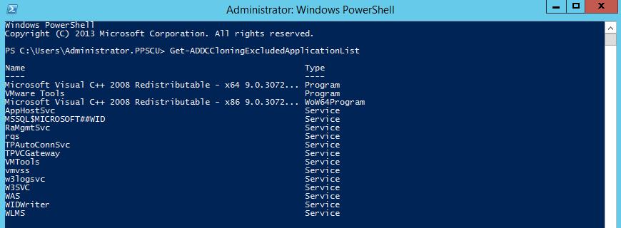 powershell console