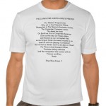 The Computer User's Lords Prayer Tshirt