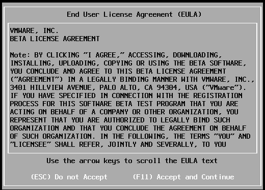 ESXi EULA