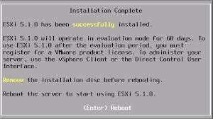 ESXi Installation Complete