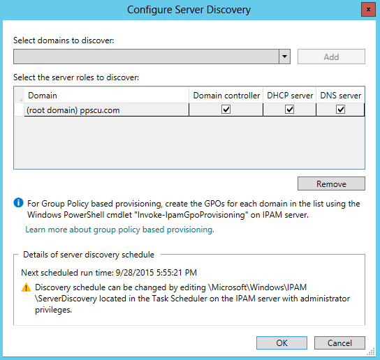 configure server discovery