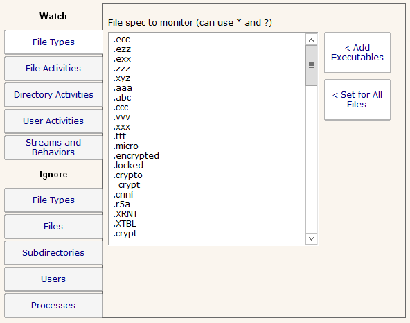 Cryptolocker File Extension List