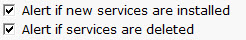 Alert When Services Installed or Deleted