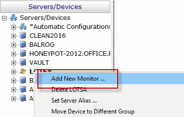 Adding Monitors