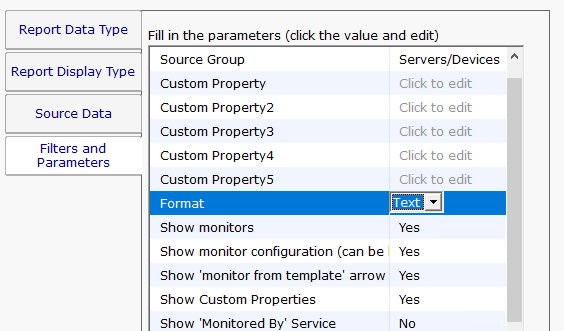 Configuration Audit Filters and Parameters