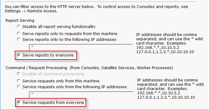 HTTP Server Settings Bottom