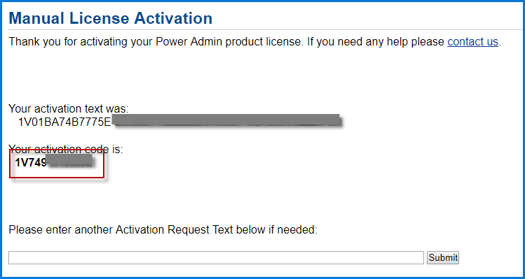 Activation Code
