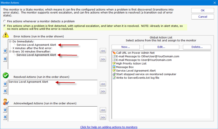 Configure notification group
