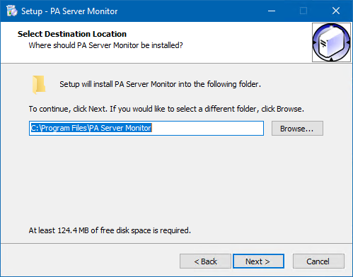 Main Install Wizard Select Destination