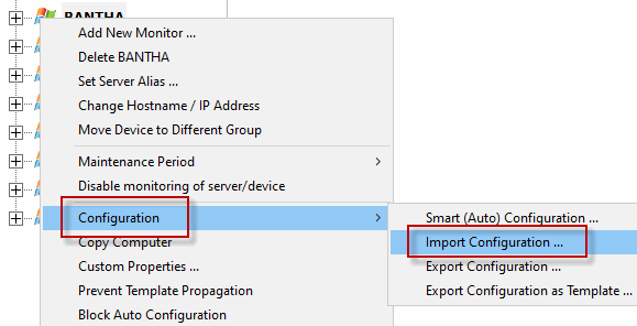 Config Import CPU