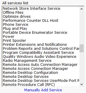 All Services List
