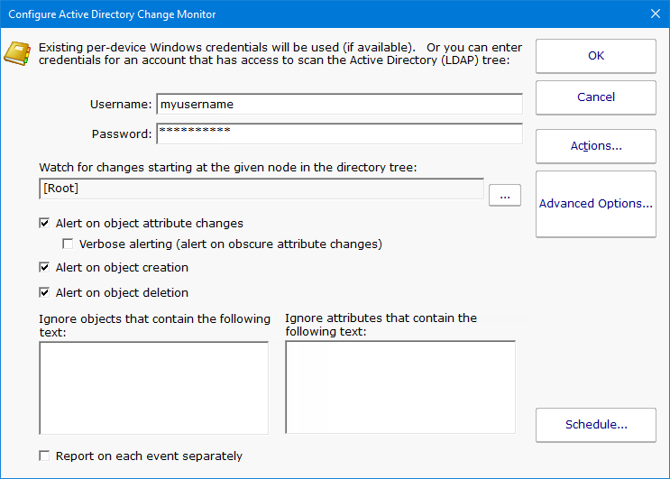 PA Server Monitor Documentation - Active Directory Change Monitor