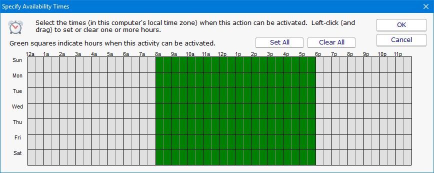 Alert Scheduling