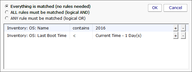 inventory selection criteria