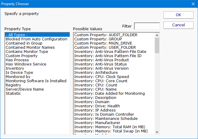 inventory output format
