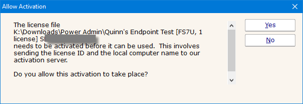 Automatically Upload License File