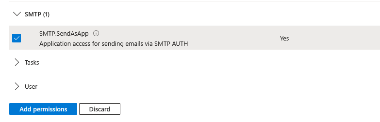 Azure Application API permissions