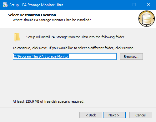 Main Install Wizard Select Destination