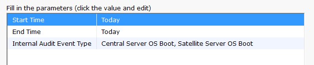 Audit Report Date Entry