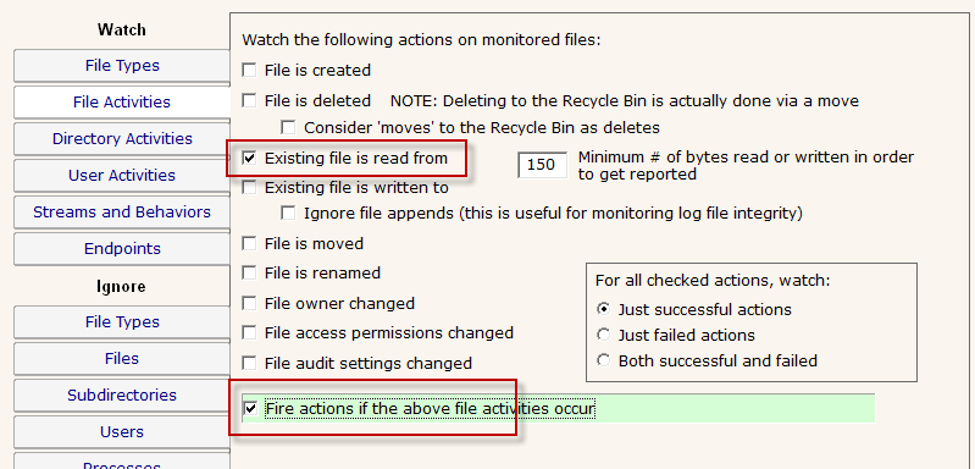 Watch all files in a honeypot folder