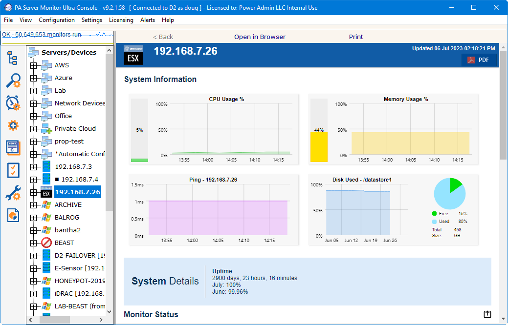 monit log file monitoring