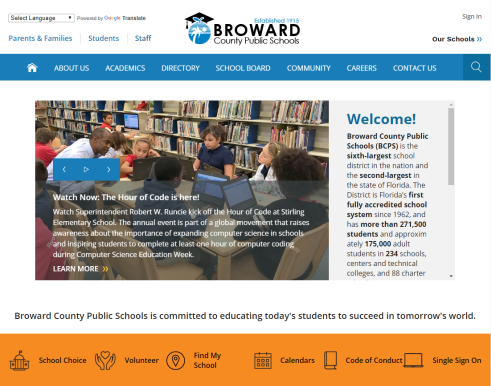 Broward County Public Schools / Homepage